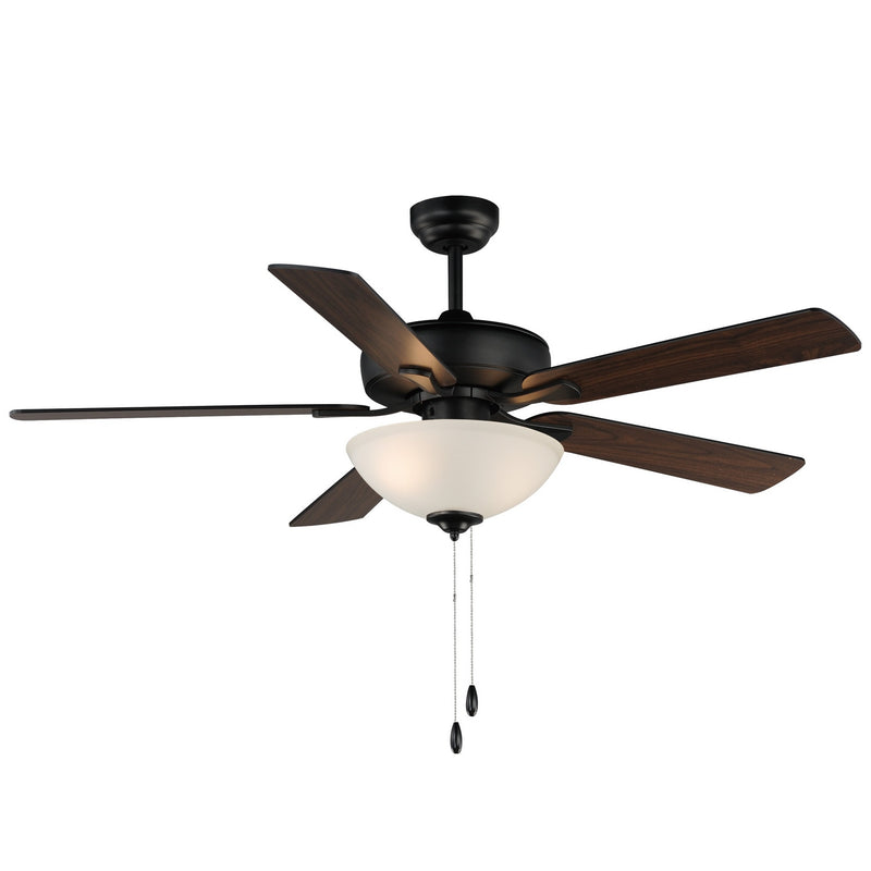 Maxim 88936SWBK 52" Ceiling Fan, Black