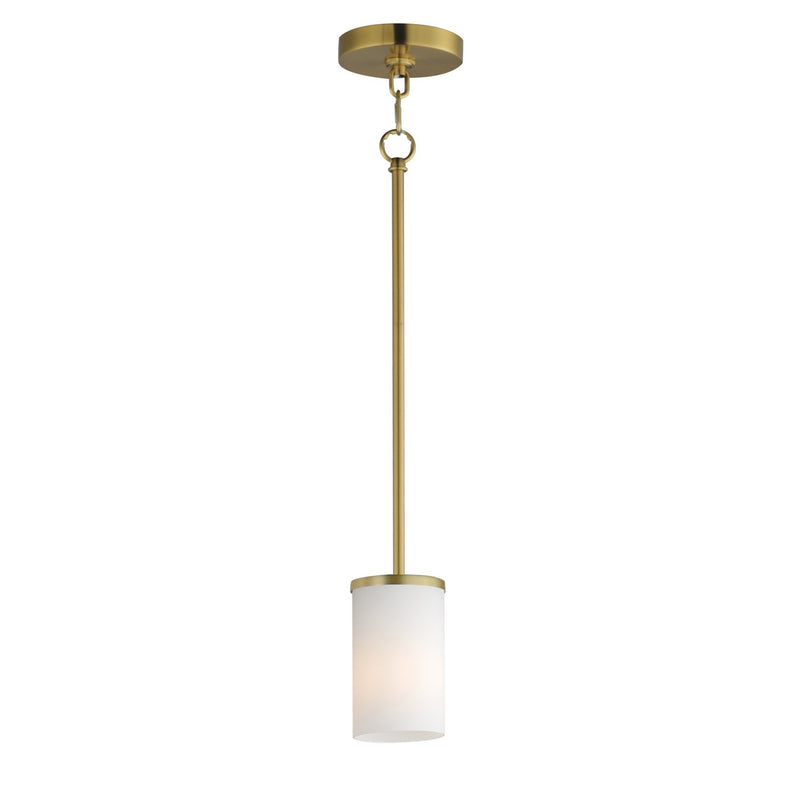 Maxim 90281SWSBR One Light Pendant, Satin Brass