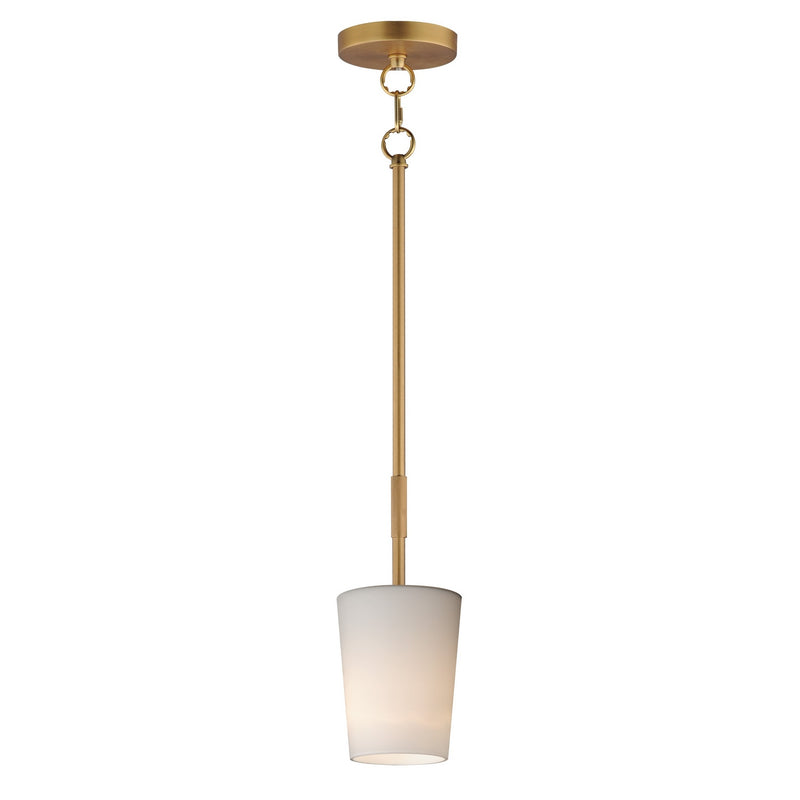 Maxim 92691WTNAB One Light Pendant, Natural Aged Brass