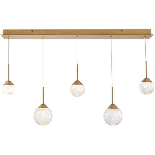 Schonbek Beyond BPD40205L-AB LED Pendant, Aged Brass