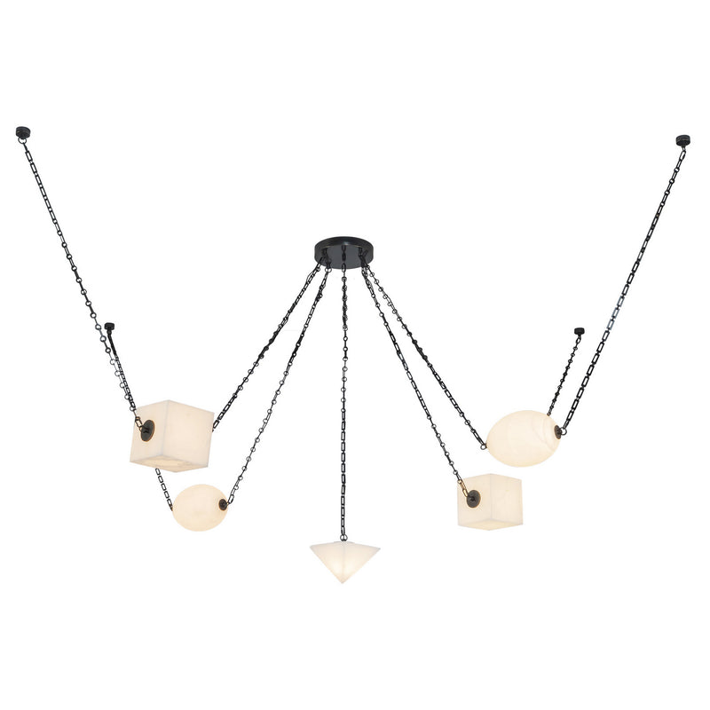 Alora CH360105UBAR LED Chandelier, Urban Bronze/Alabaster