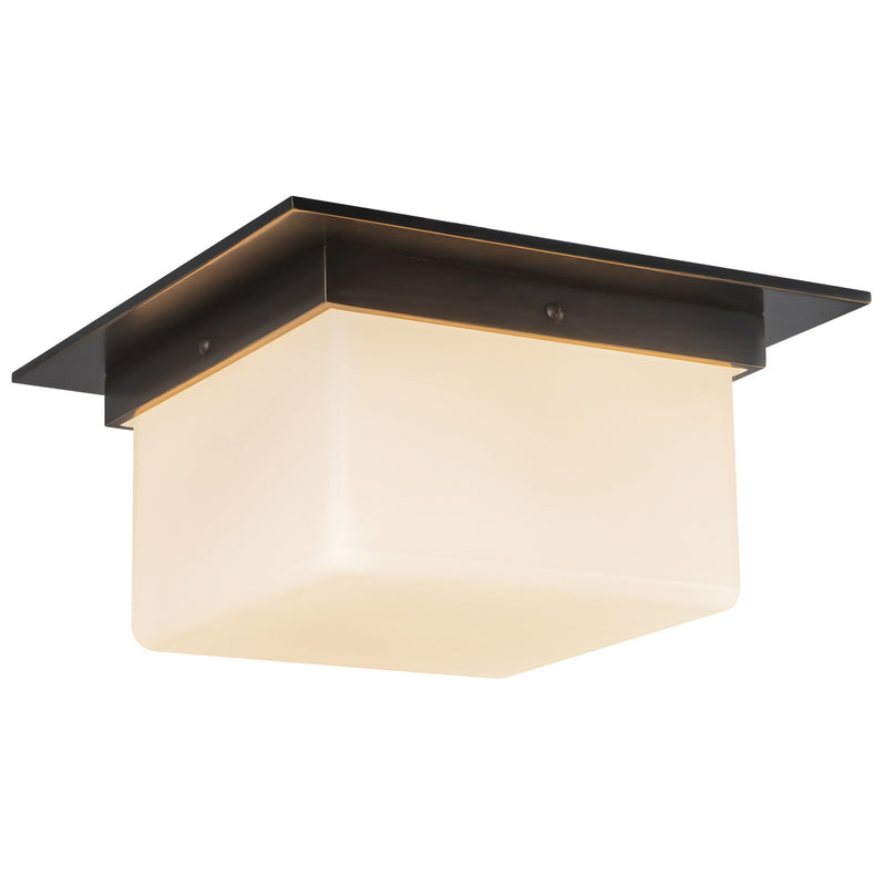 Alora FM356115UBOP Two Light Flush Mount, Urban Bronze/Matte Opal Glass