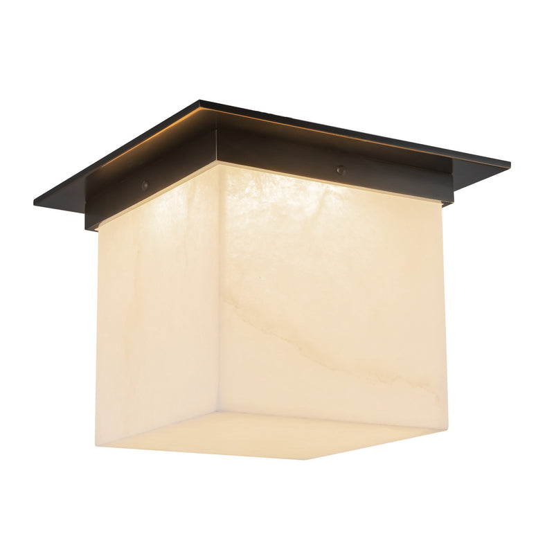 Alora FM356118UBAR One Light Flush Mount, Urban Bronze/Alabaster