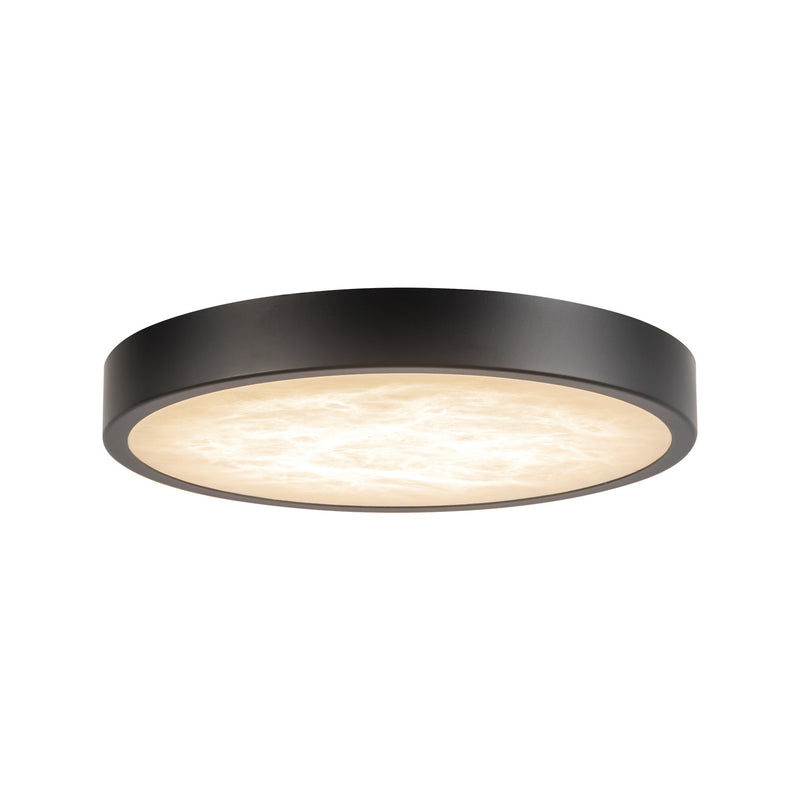 Alora FM653007MBAR LED Flush Mount, Matte Black/Alabaster