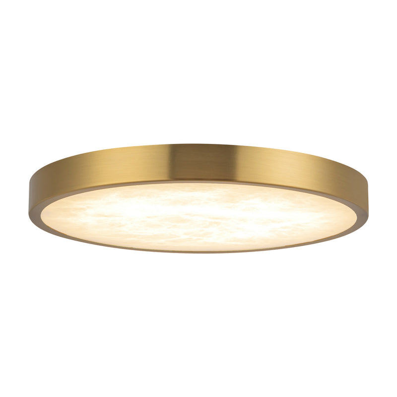 Alora FM653009BGAR LED Flush Mount, Brushed Gold/Alabaster