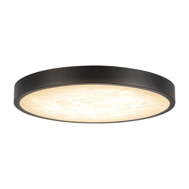 Alora FM653009MBAR LED Flush Mount, Matte Black/Alabaster