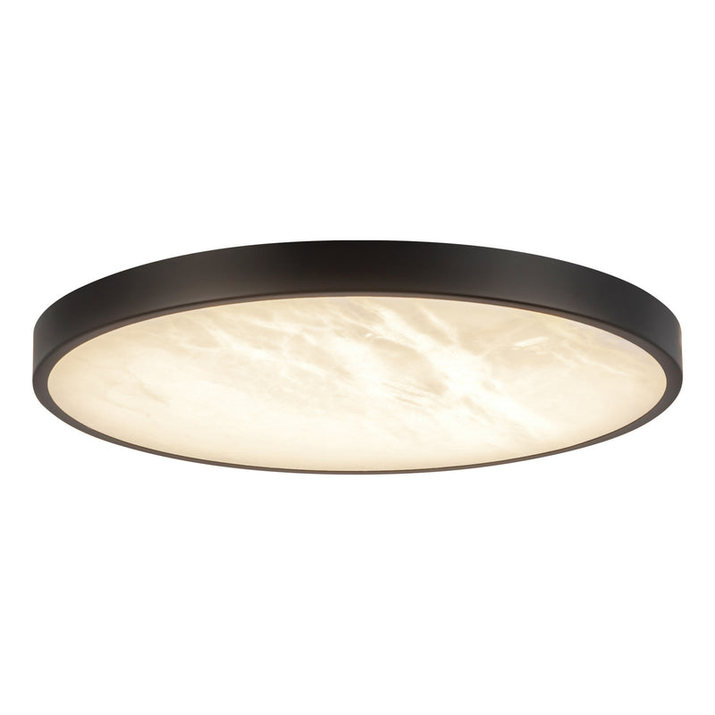 Alora FM653012MBAR LED Flush Mount, Matte Black/Alabaster