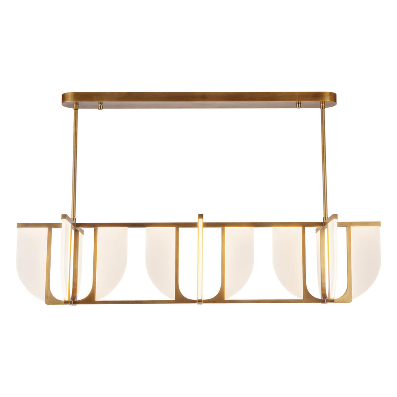 Alora LP336359VB LED Linear Pendant, Vintage Brass