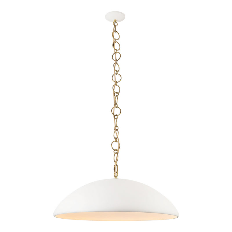 Alora PD423028AW One Light Pendant, Antique White