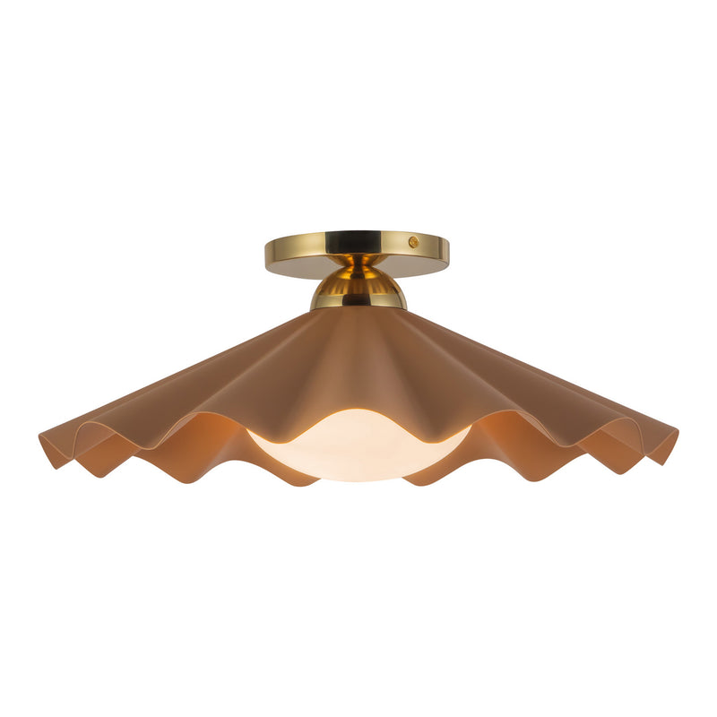 Alora SF354016PEC One Light Semi-Flush Mount, Peach