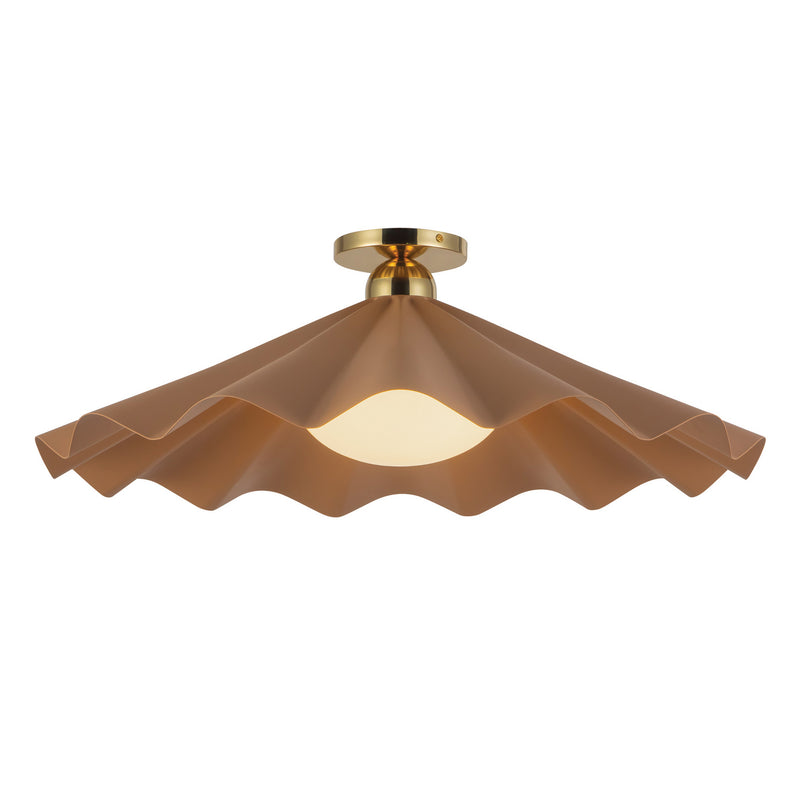 Alora SF354125PEC One Light Semi-Flush Mount, Peach