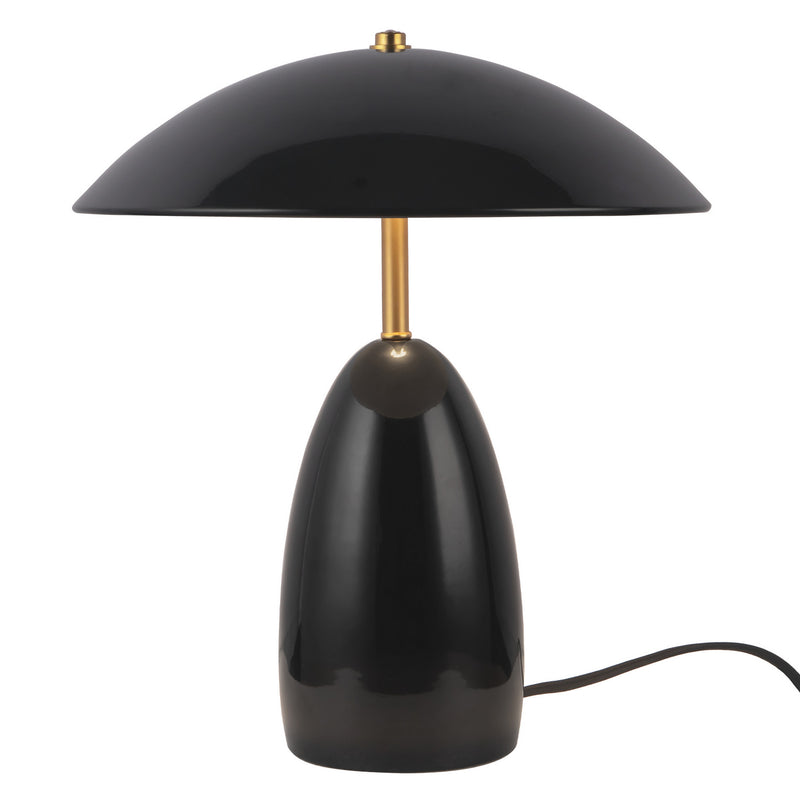 Alora TL437012GBK LED Table Lamp, Glossy Black