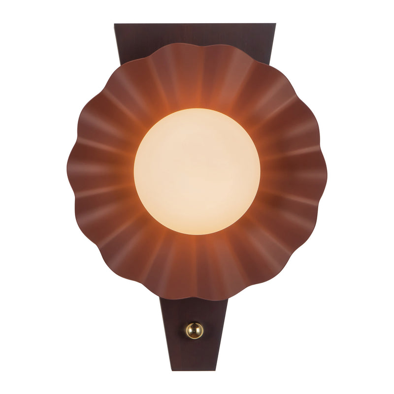 Alora WS354012BGD One Light Wall Sconce, Burgundy