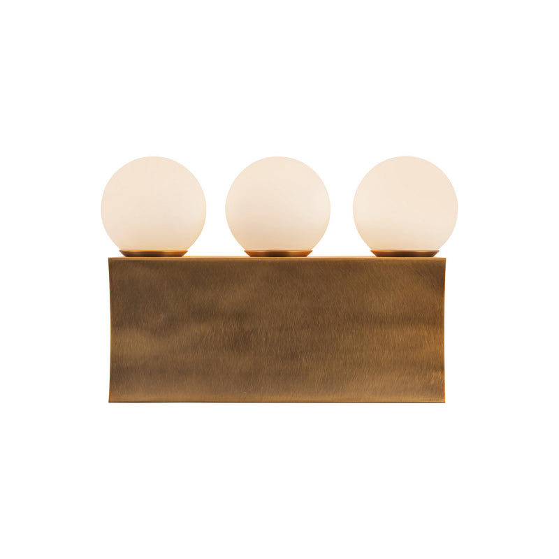 Alora WV364312VB LED Bathroom Vanity, Vintage Brass