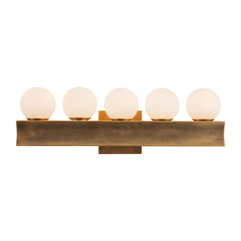 Alora WV364521VB LED Bathroom Vanity, Vintage Brass