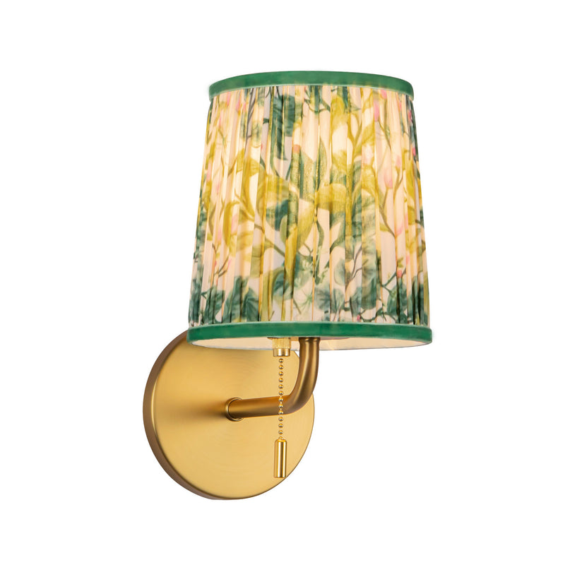 Alora WV675106BGGL One Light Bathroom Vanity, Brushed Gold/Green Linen