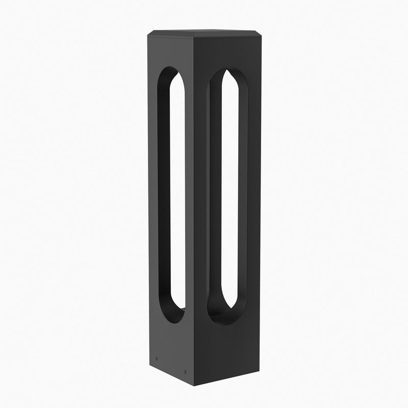 W.A.C. Lighting 6704-30BK LED Bollard, Black on Aluminum