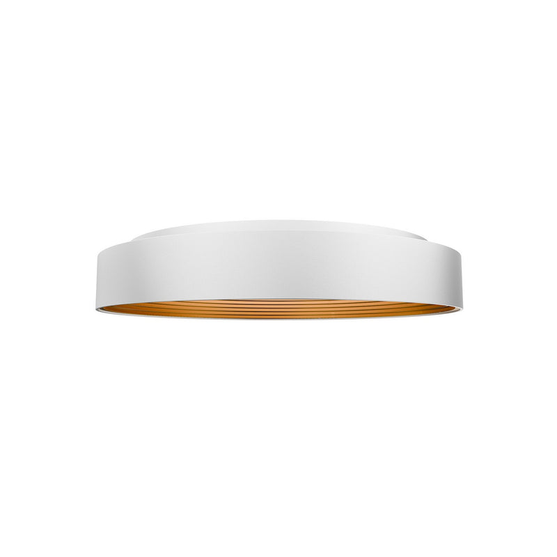 W.A.C. Lighting FM701626-WT/GO LED Flush Mount, White/Gold