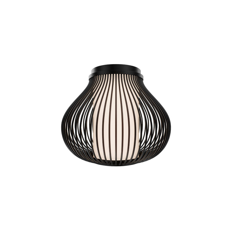 W.A.C. Lighting FMW706616-BK LED Outdoor Flush Mount, Black