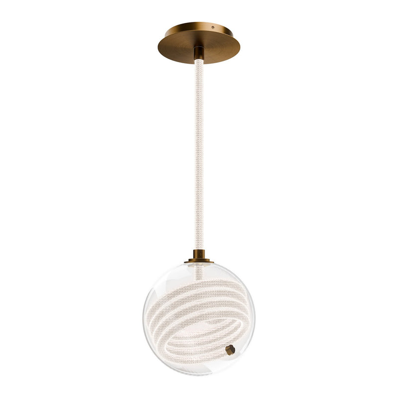 W.A.C. Lighting PD417609-AB LED Pendant, Aged Brass