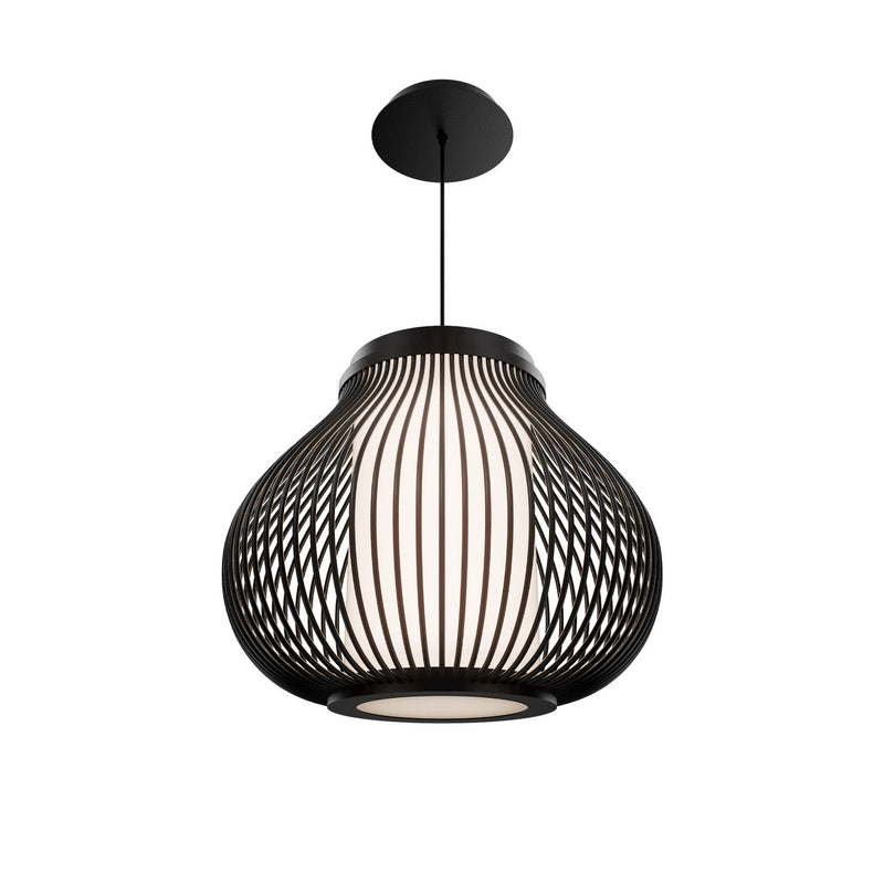 W.A.C. Lighting PDW706616-BK LED Outdoor Pendant, Black