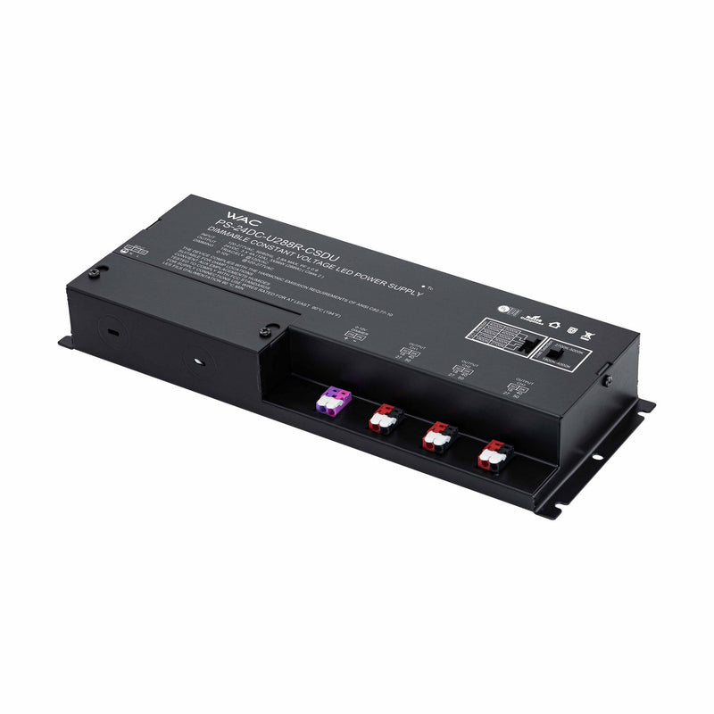 W.A.C. Lighting PS-24DC-U288R-CSDU Remote Power Supply - Duet, Black