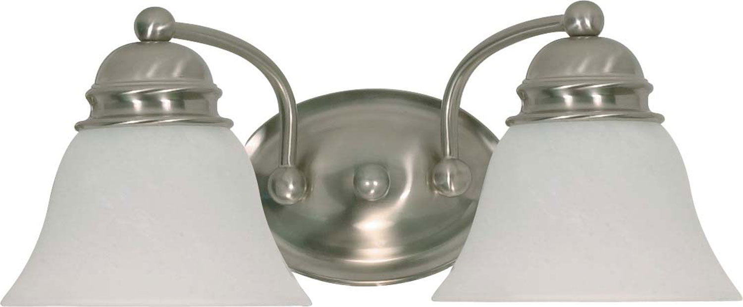 Nuvo Lighting 60-341 Two Light Vanity, Brushed Nickel