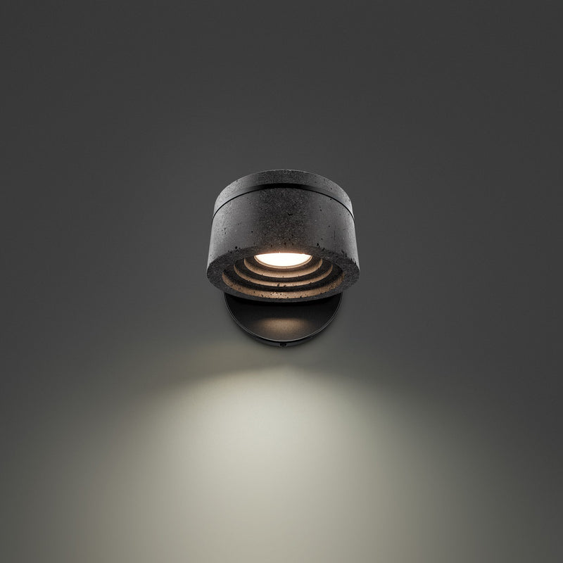 Modern Forms BL248606-BV/BK LED Task & Reading Bed Light, Basalt Stone/Black