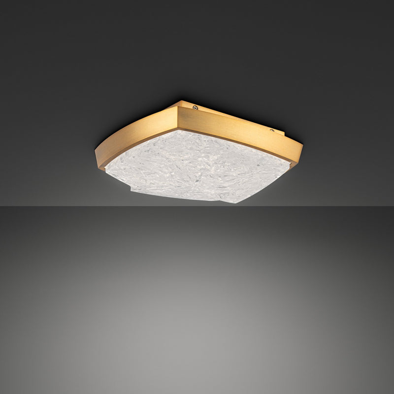 Modern Forms FM238611-AB LED Flush Mount, Aged Brass