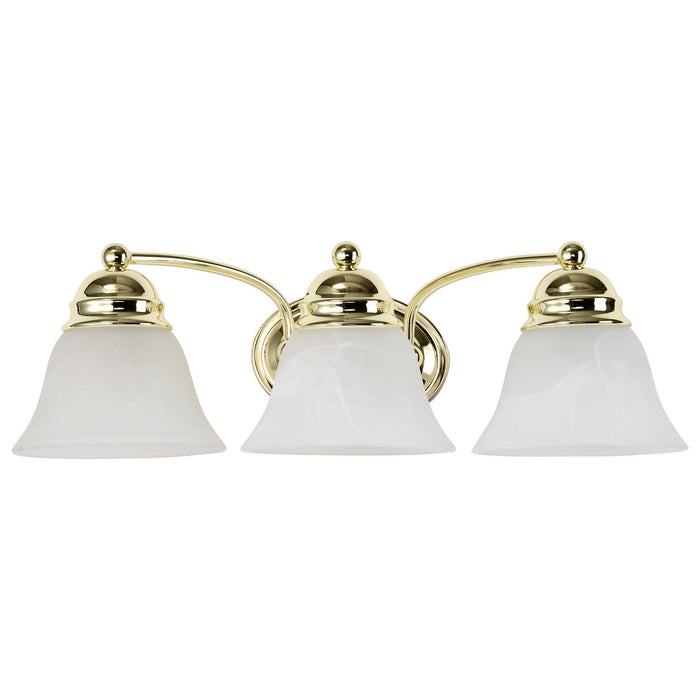 Nuvo Lighting 60-350 Three Light Vanity, Polished Brass