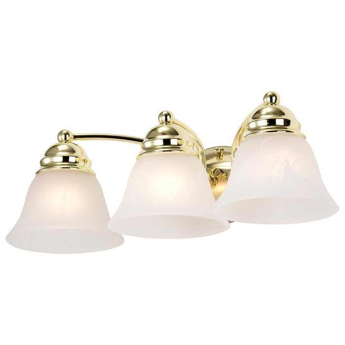 Nuvo Lighting 60-350 Three Light Vanity, Polished Brass