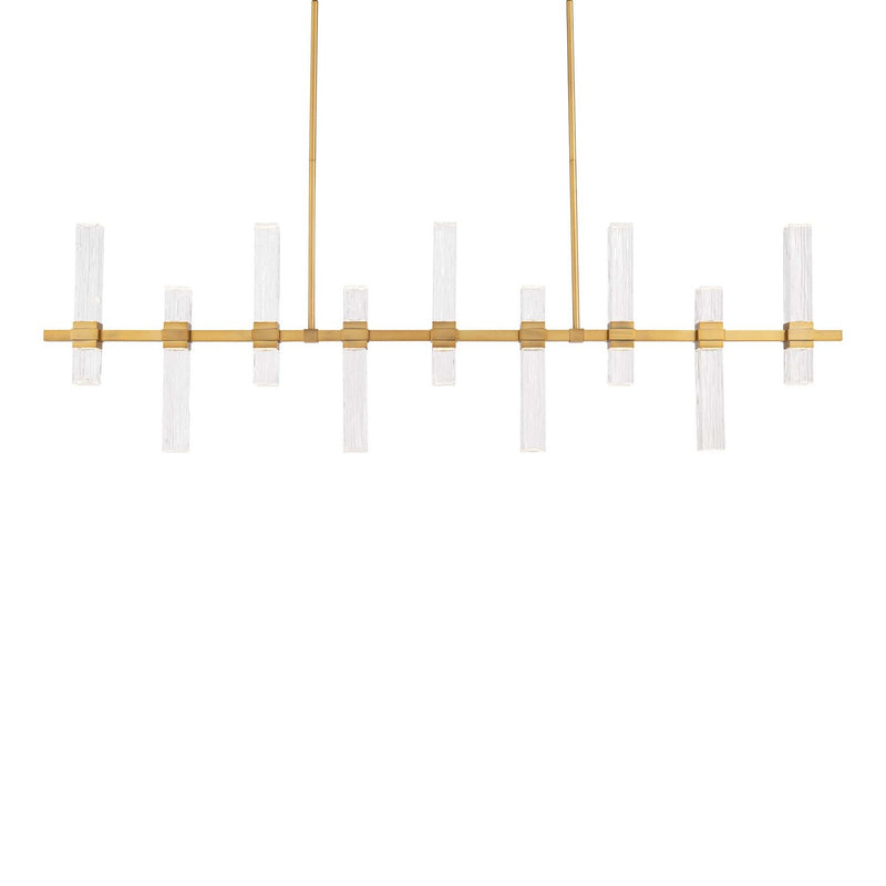 Modern Forms PD200657-TWA-AB LED Linear Pendant, Aged Brass