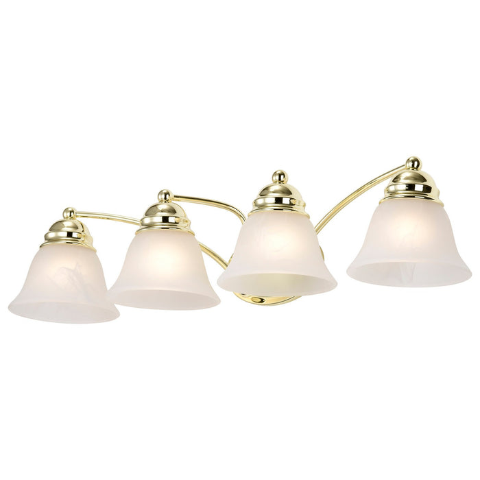 Nuvo Lighting 60-351 Four Light Vanity, Polished Brass
