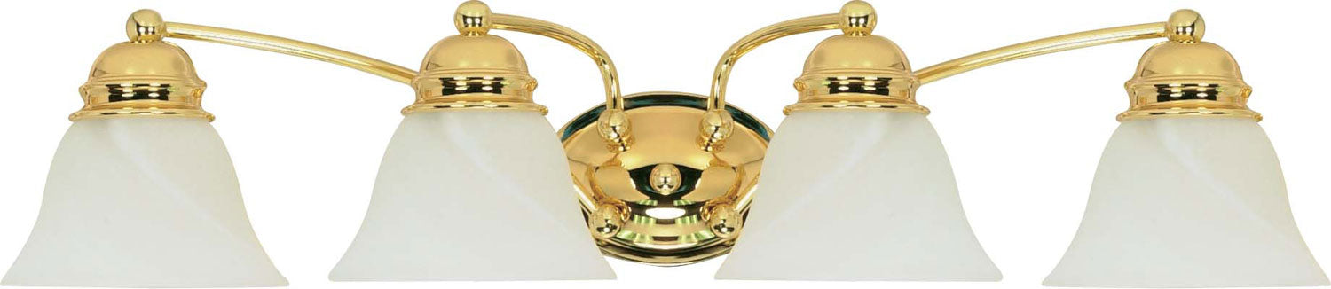 Nuvo Lighting 60-351 Four Light Vanity, Polished Brass
