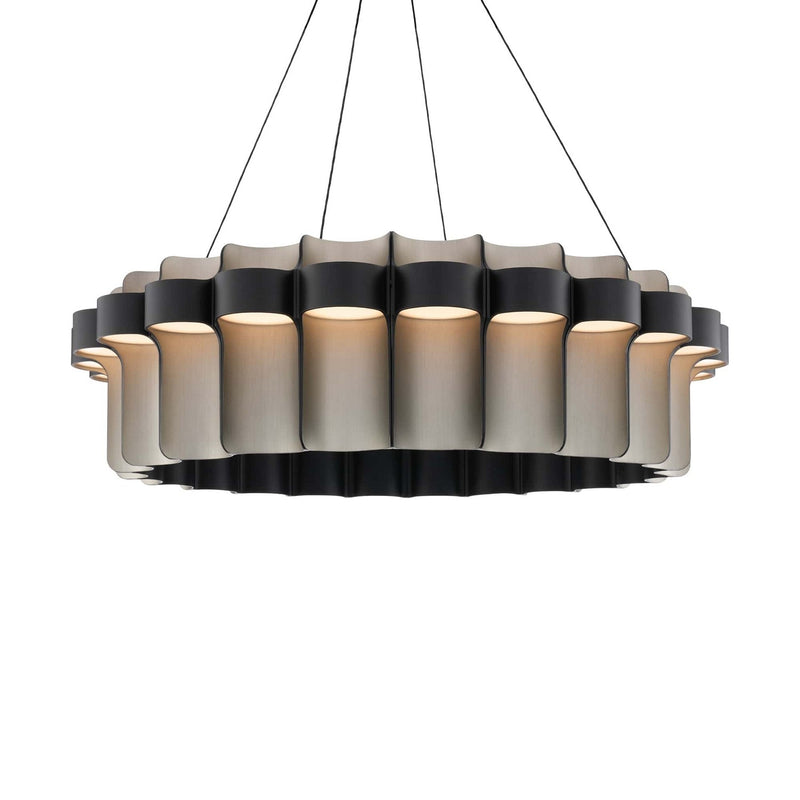 Modern Forms PD226636-BK/BN LED Pendant Chandelier, Black/Brushed Nickel