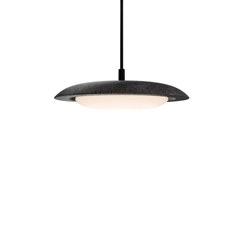 Modern Forms PD264620-TWA-BV/BK LED Pendant, Basalt Stone/Black