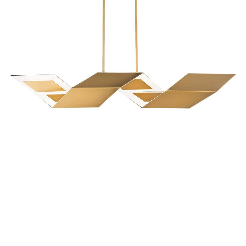 Modern Forms PD252654-AB LED Linear Pendant, Aged Brass