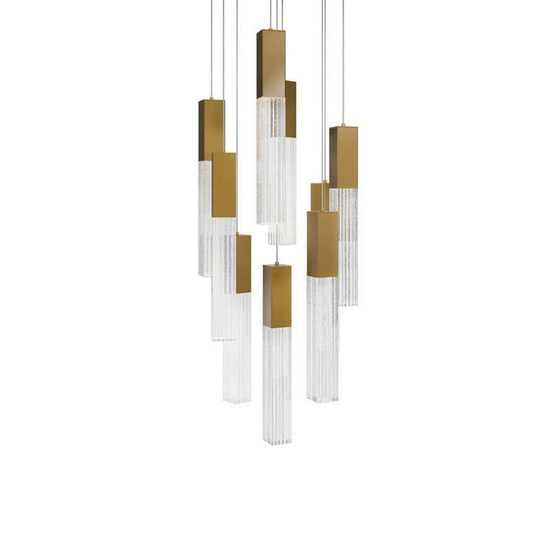 Modern Forms PD-30809R-AB LED Pendant, Aged Brass