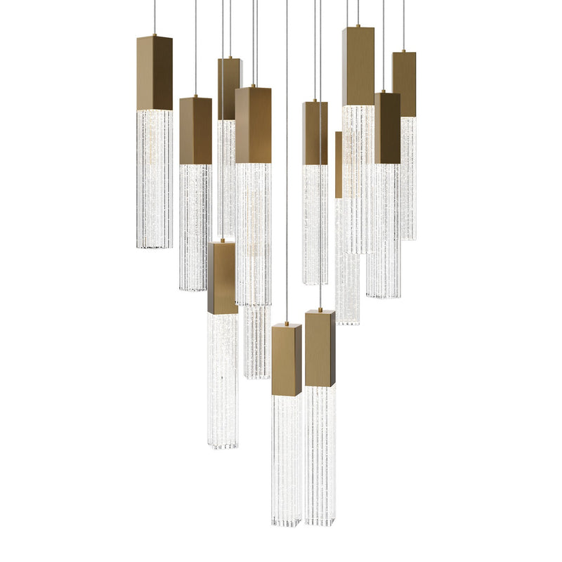 Modern Forms PD-30813S-AB LED Pendant, Aged Brass