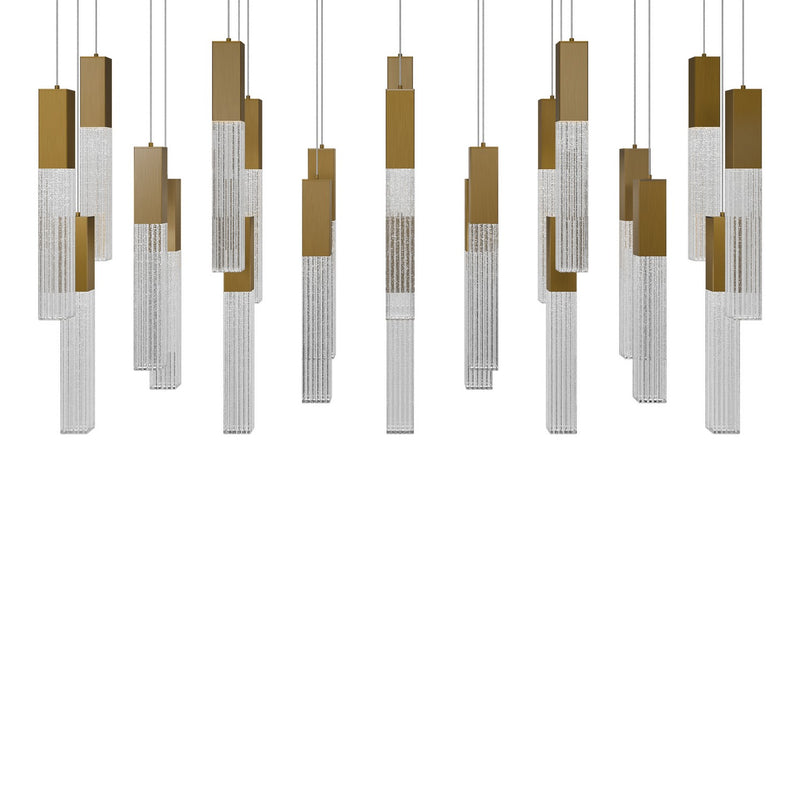 Modern Forms PD-30823L-AB LED Pendant, Aged Brass