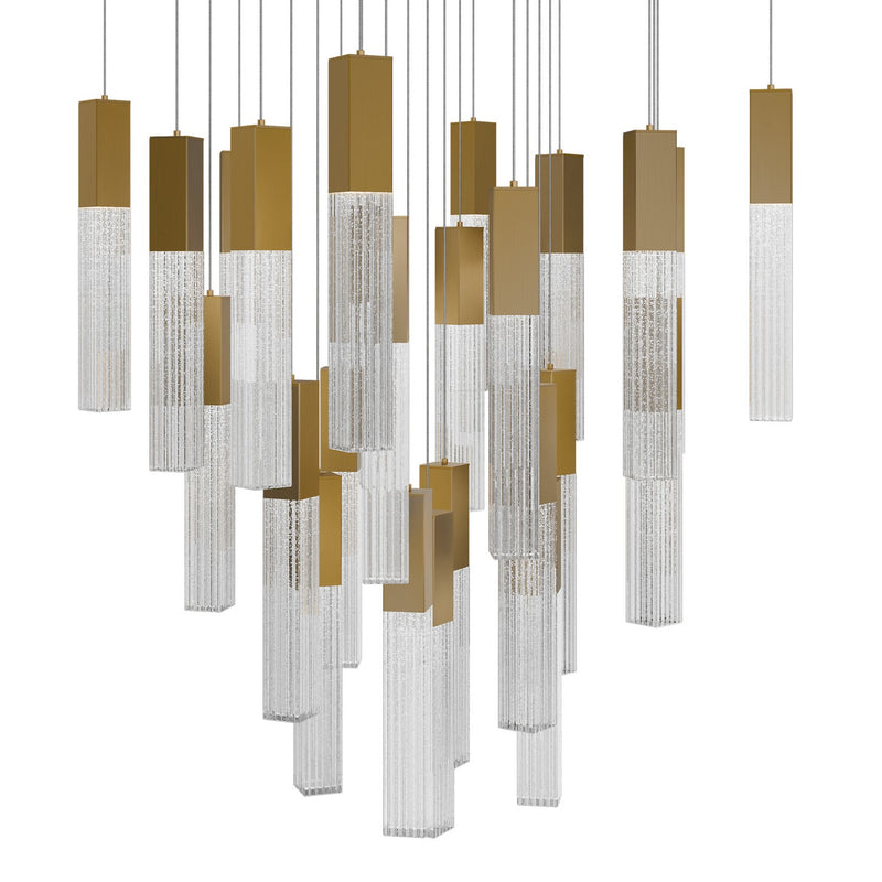 Modern Forms PD-30825S-AB LED Pendant, Aged Brass