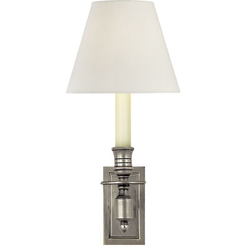 Visual Comfort Signature S 2210AN-L2 One Light Wall Sconce, Antique Nickel