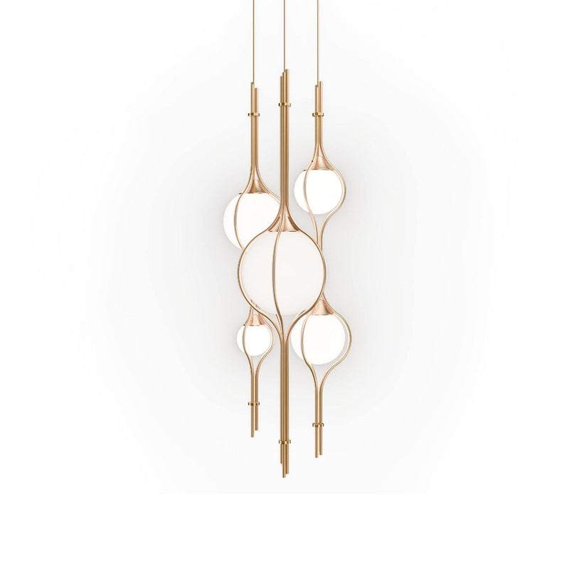 Modern Forms PD600605R-TWA-VB LED Pendant, Vintage Brass