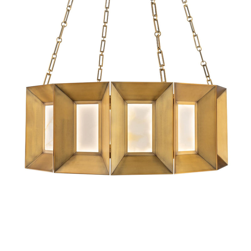 Modern Forms PD604636-AB LED Pendant Chandelier, Aged Brass