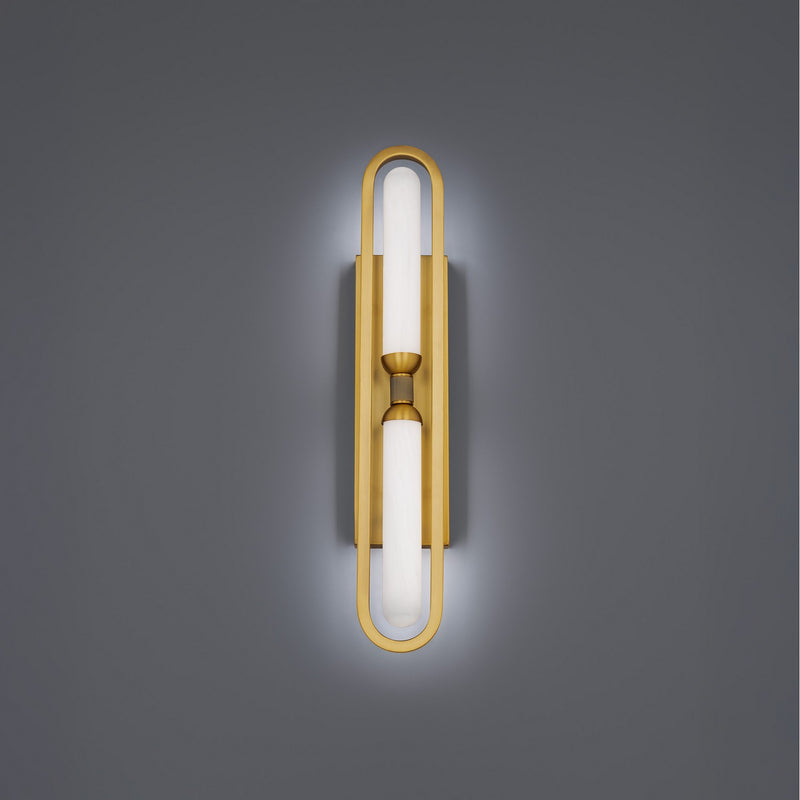 Modern Forms WS208625-AB LED Wall Sconce, Aged Brass