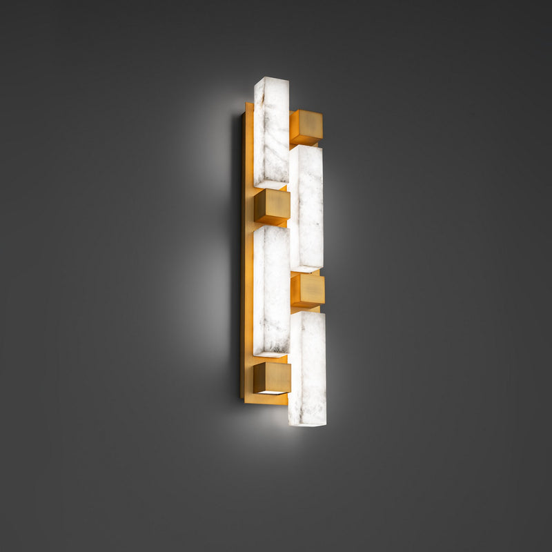Modern Forms WS268625-AB LED Wall Sconce, Aged Brass