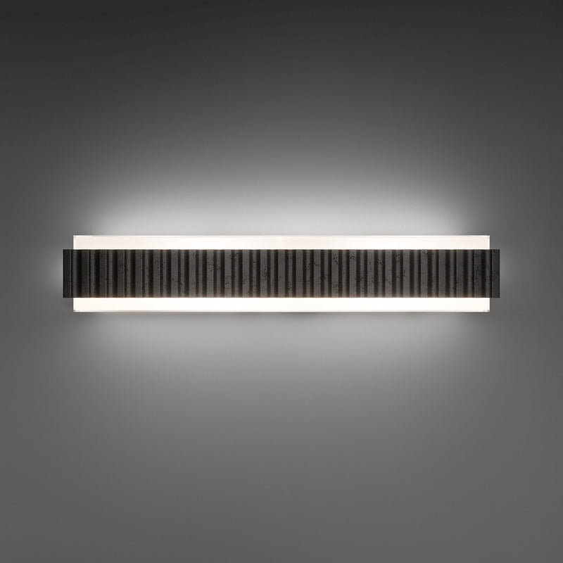 Modern Forms WS270627-BV/BK LED Bath Vanity, Basalt Stone/Black