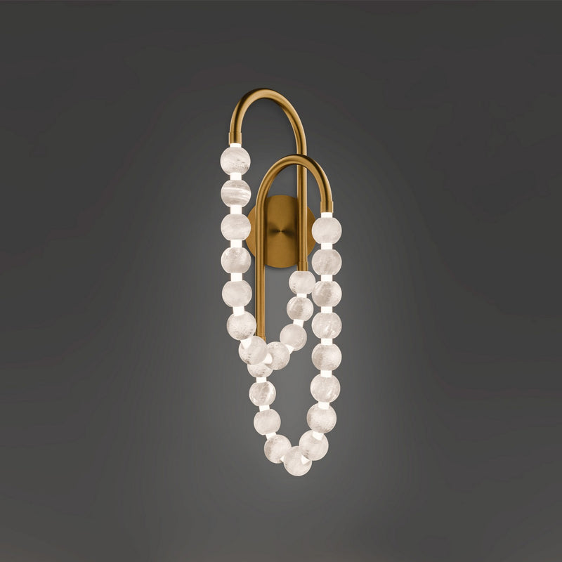 Modern Forms WS-50427-AB LED Wall Sconce, Aged Brass