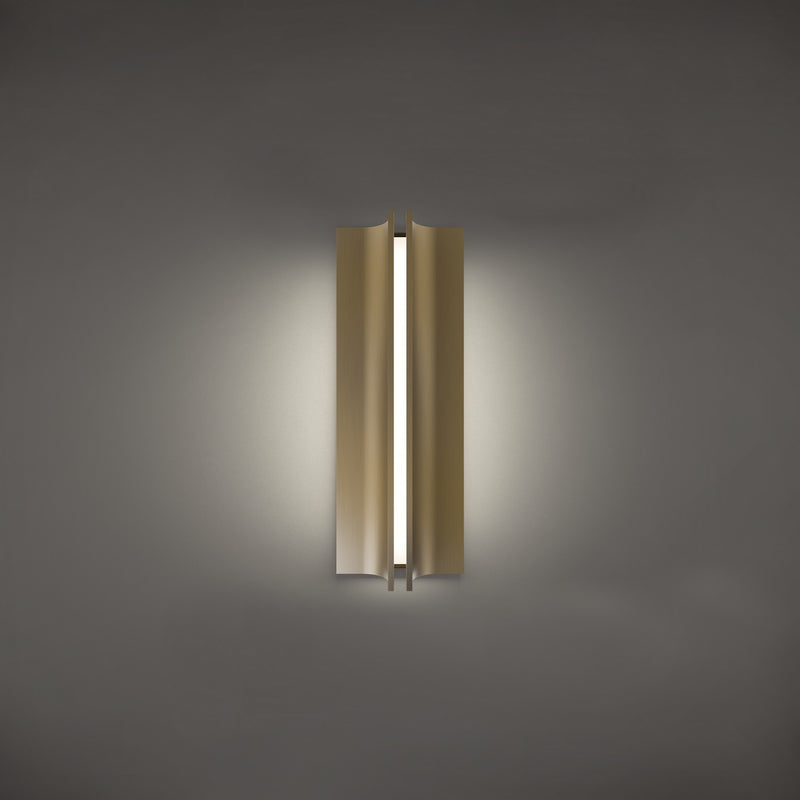 Modern Forms WS-82516-30-AB LED Wall Sconce, Aged Brass