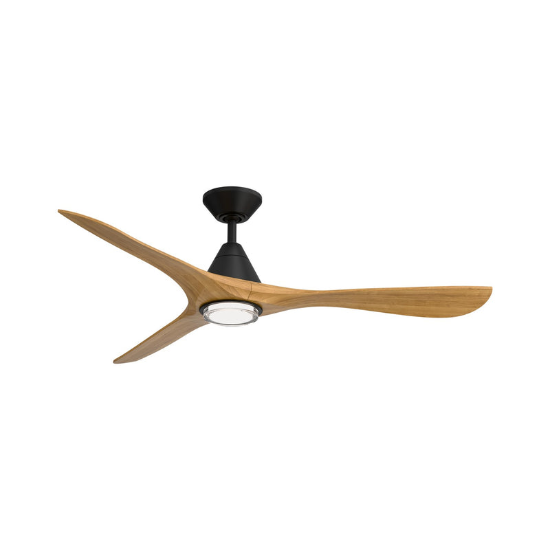 Modern Forms Fans FR-D2504-60L-MB/HO 60" Ceiling Fan, Matte Black/Honey Oak
